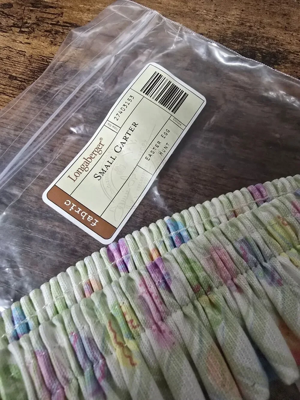 Longaberger New Small Garter In Easter Egg Hunt